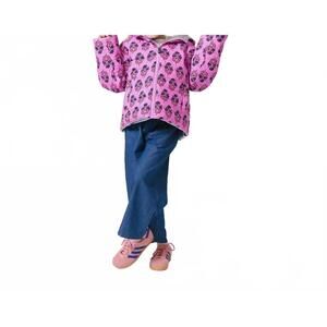 NEW PINK CHICKEN girl's reversible riley jacket in pink strawflower